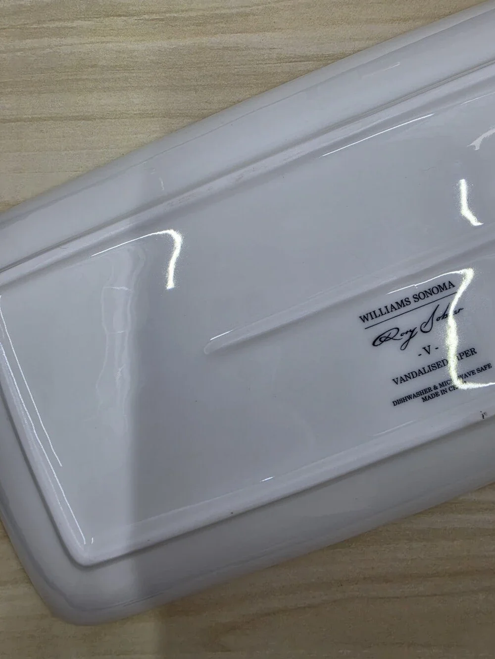 Rory Dobner for Williams Sonoma Vandalized Viper Rectangular Ceramic Tray